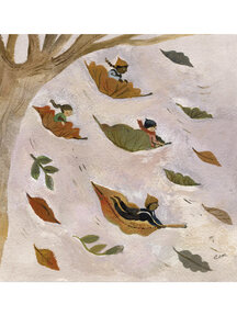 Gemma Koomen Gevouwen kaart - autumn leaves