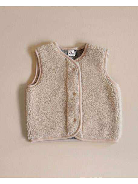 Alwero Kindervest TYB wolpluche - sand brown