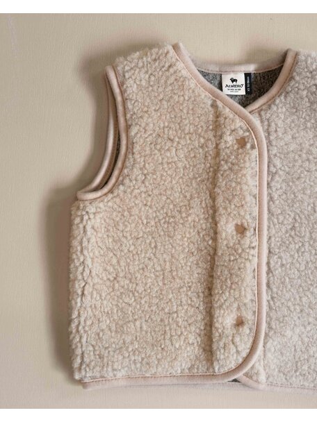 Alwero Kindervest TYB wolpluche - sand brown