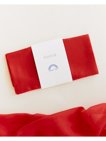 Sarah's Silks Speeldoek van zijde - rood