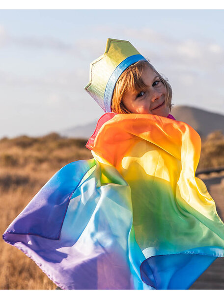 Sarah's Silks Cape - regenboog