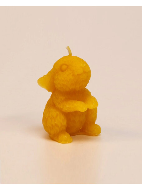 De Muisjes Bijenwas kaars - konijntje