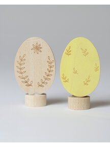 Grimm's Set van 2 paas stekers - eieren ornamental