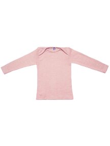 Cosilana Shirt van wol/zijde - rose mottled