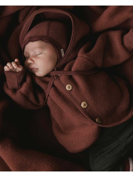 Unaduna X Engel Jasje van wol-fleece - henna dune