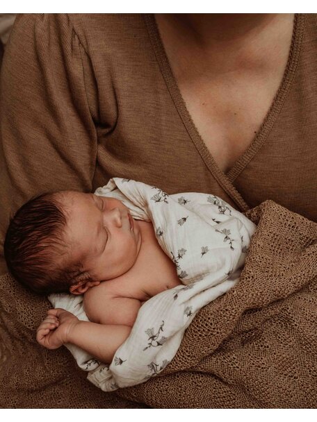 Disana Baby deken van wol - karamel  (exclusief bij Ziloen)