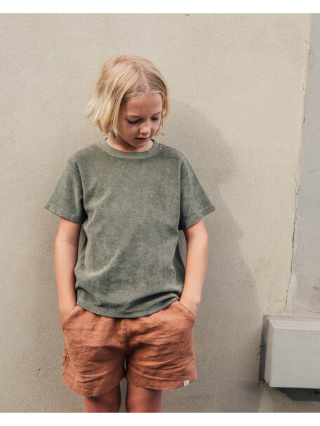Matona Kinder  t-shirt  van terry - olive