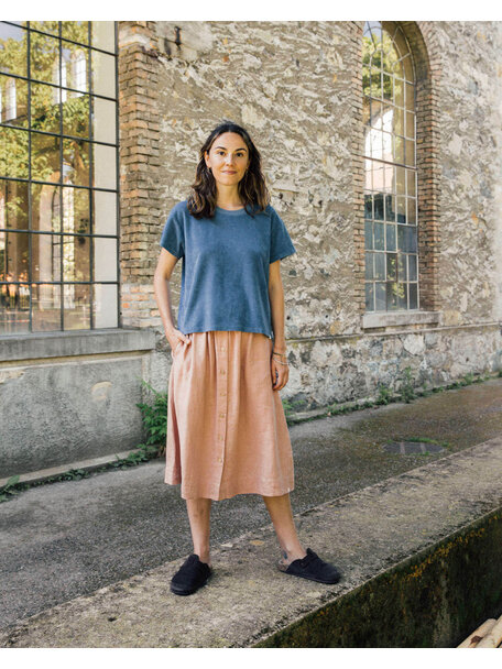 Matona Dames top terry - dusk blue