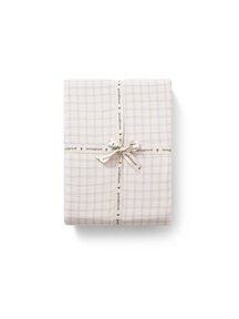 Garbo & Friends Hydrofiel ledikant hoeslaken - gingham sky blue