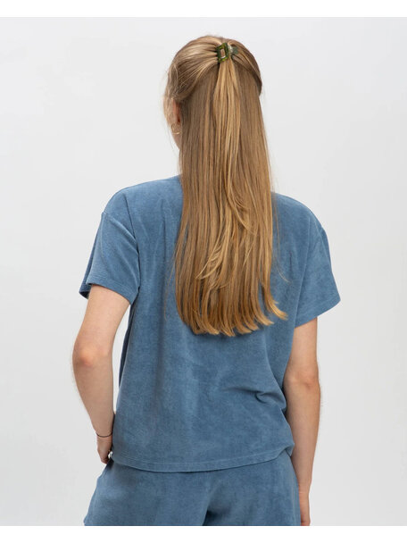 Matona Dames top terry - dusk blue