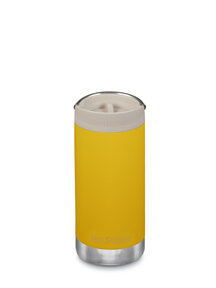 Klean Kanteen TKWide thermosfles met koffiedop 355 ml - geel