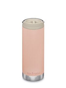 Klean Kanteen TKWide thermosfles met koffiedop 473 ml - peach parfait