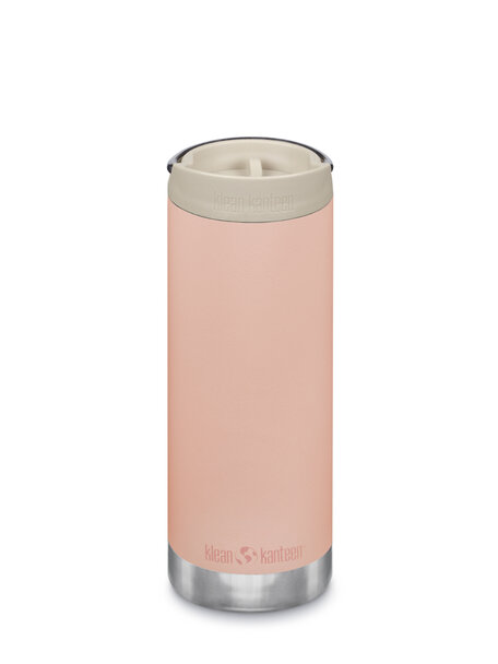 Klean Kanteen TKWide thermosfles met koffiedop 473 ml - peach parfait