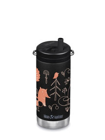 Klean Kanteen TKWide thermosfles met twistdop 355 ml - black forest fox