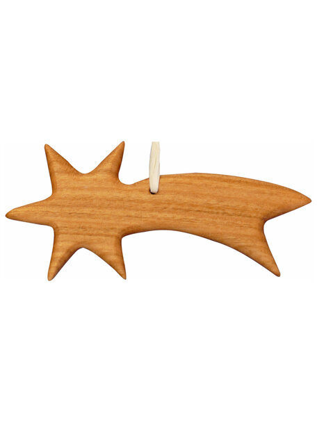 Handmade Hanger van kersenhout - komeet