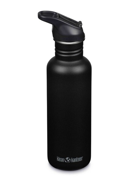 Klean Kanteen Drinkfles Classic 800 ml met flipsportdop - zwart