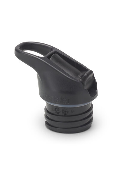 Klean Kanteen Flipsportdop met rietje - zwart