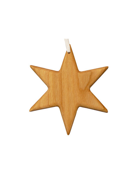 Handmade Hanger van kersenhout - ster