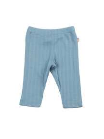 Joha Baby legging wol/zijde streepje - dusty blue