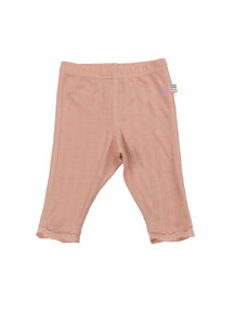 Joha Baby legging wol/zijde streepje - peach
