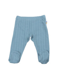 Joha Baby broekje wol/zijde streepje - dusty blue