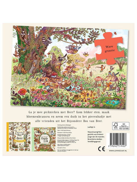 Lemniscaat Beers picknick puzzel (100 stukjes)