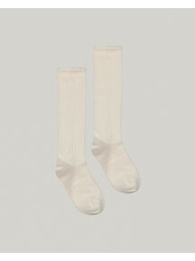 Gray Label Baby rib sokken lang - cream