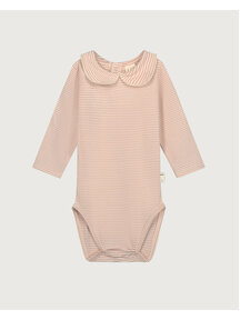 Gray Label Baby romper lange mouw en kraagje - faded pink/cream