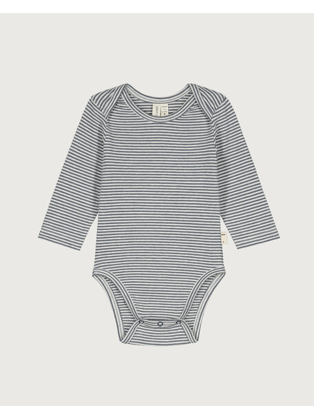 Gray Label Baby romper lange mouw - blue grey/cream