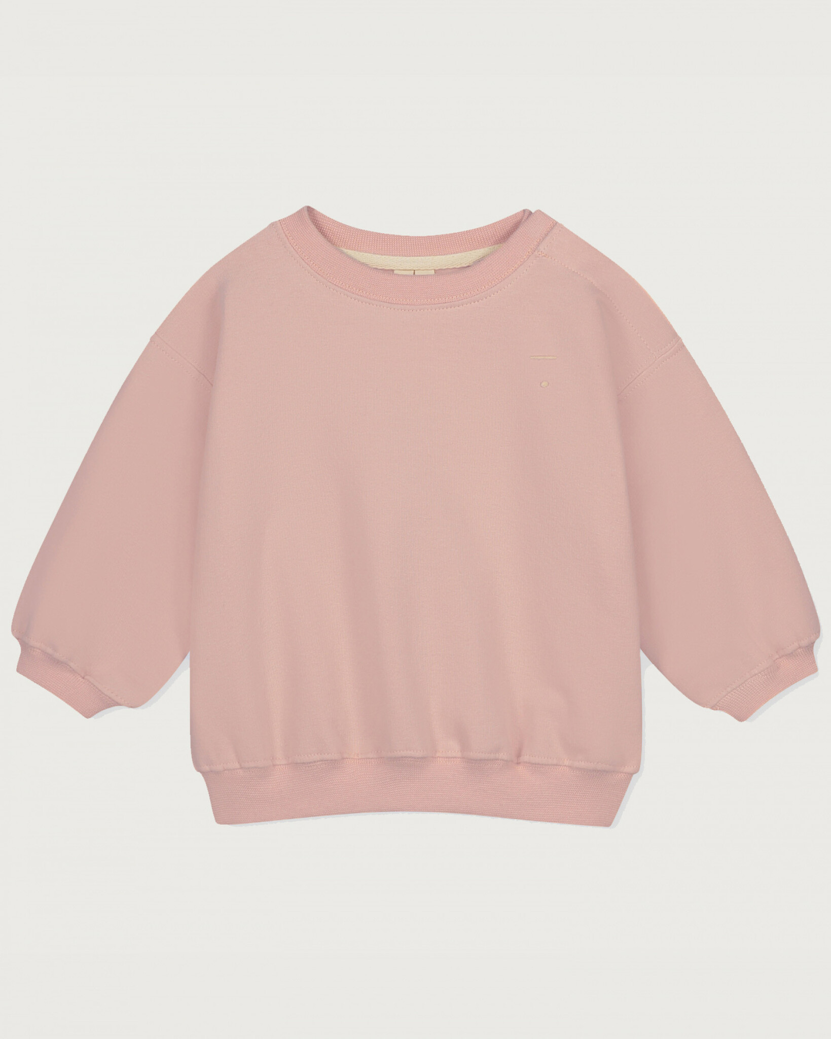 Gray label oversized babytrui faded pink Ziloen Ziloen
