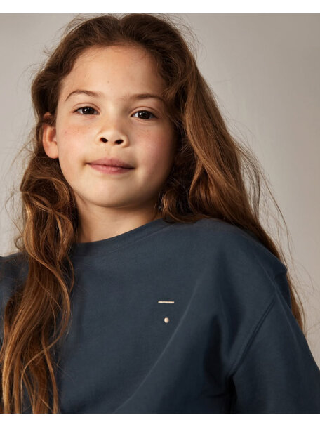 Gray Label Oversized kindertrui - blue grey