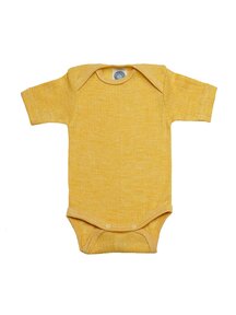 Cosilana Romper met korte mouwen wol/zijde/katoen - geel