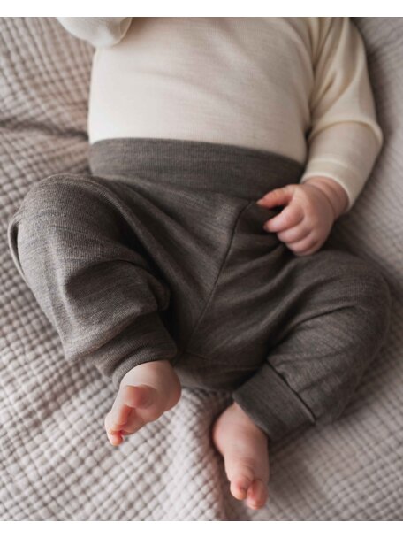 Engel Natur Broekje van wol en zijde - walnoot