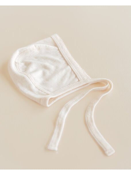 Unaduna Mutsje pointelle wol/zijde - munkki