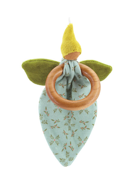 Nanchen Natur Bloemendans popje met ring - groen