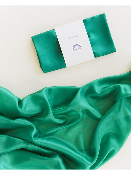 Sarah's Silks Speeldoek van zijde - emerald