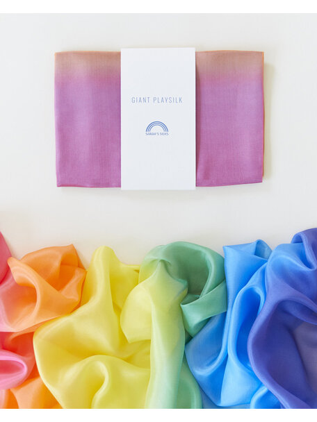 Sarah's Silks Speeldoek van zijde giant - rainbow