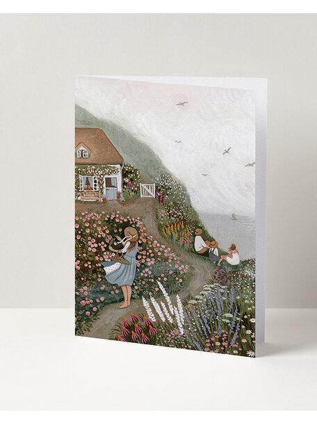 Robin Pieterse Gevouwen kaart - rose cottage