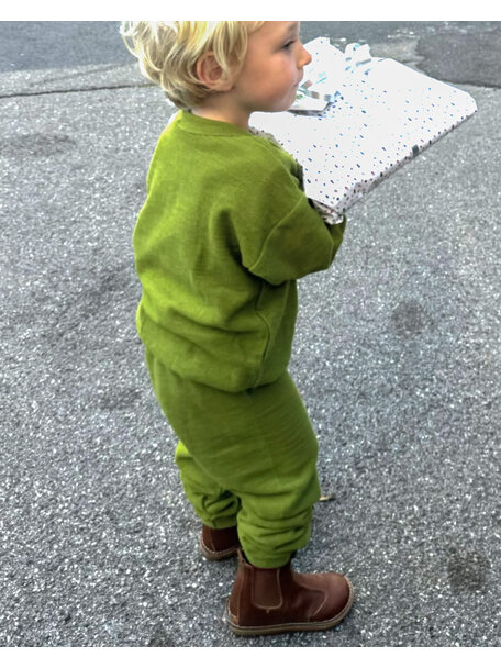 Cosilana Tweedelig kinderpak van wol - groen