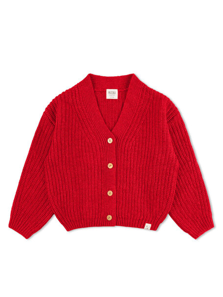 Matona Kindervest met V-hals - poppy