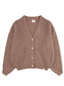Matona Gebreid vest - sepia