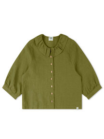 Matona Blouse met kraag - cardamon