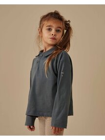 Gray Label Poloshirt longsleeve - blue grey