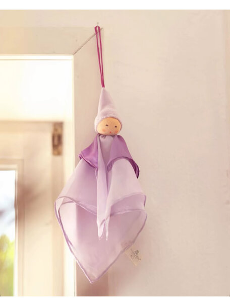 Nanchen Natur Wiegenfeetje van zijde - lila