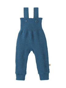 Disana Gebreide wollen salopette - dove blue