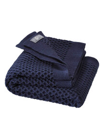 Disana Wafeldeken van wol - indigo