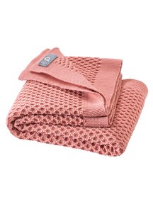 Disana Wafeldeken van wol - soft pink