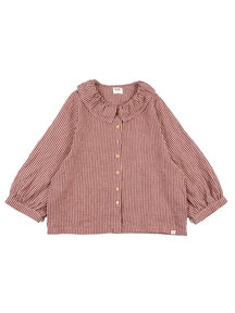 Matona Blouse met kraag - heather