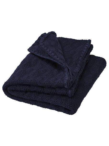 Disana Baby deken van wol - donkerblauw  (exclusief bij Ziloen)