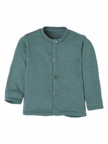 Disana Vest van merino wol - eucalyptus